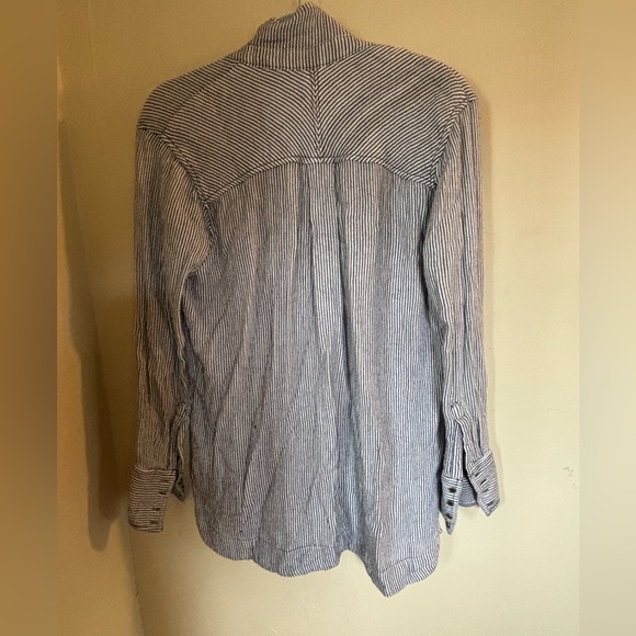 Free People double lined rayon long sleeve  blouse - Picture 5 of 9